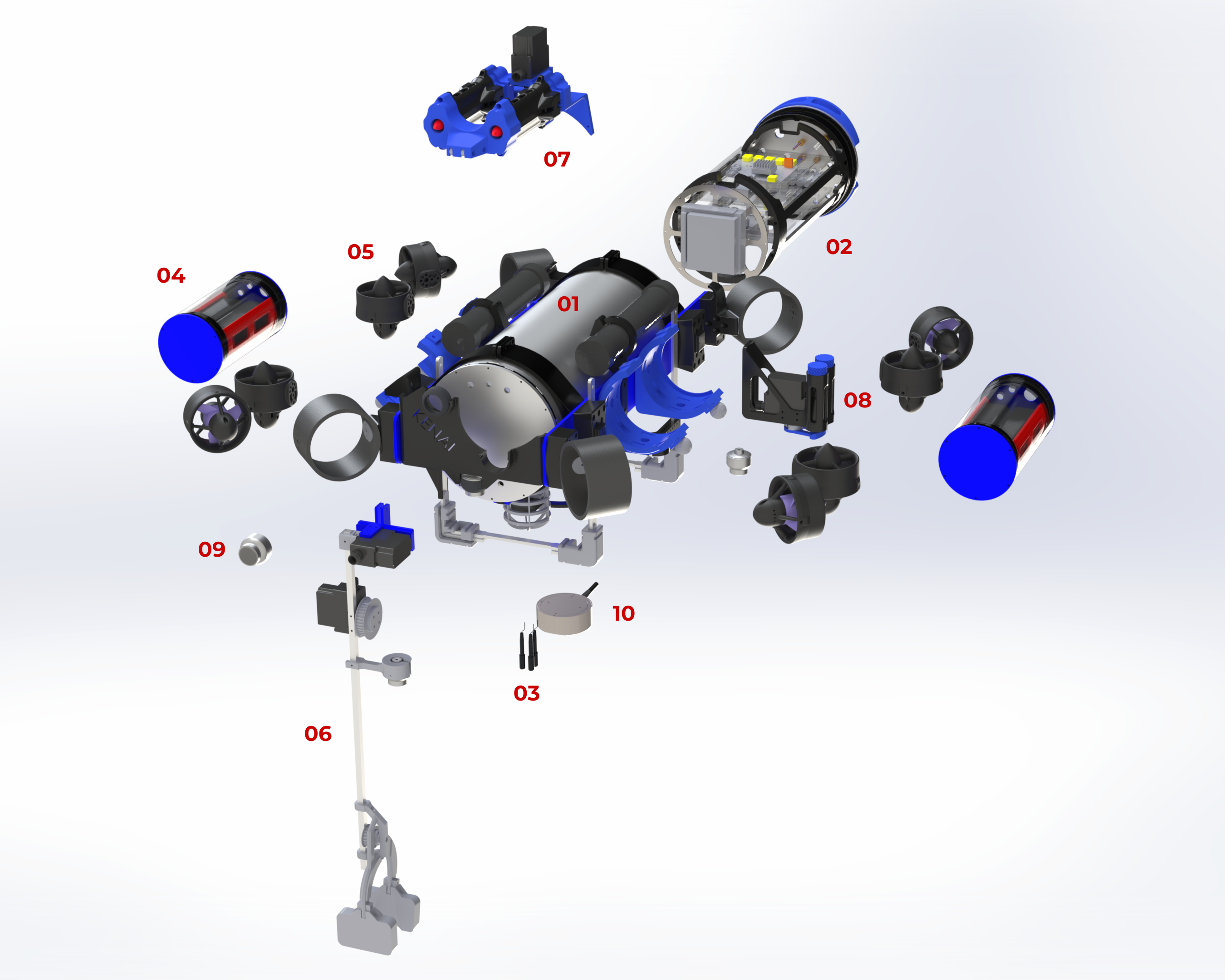 Kenai — exploded view